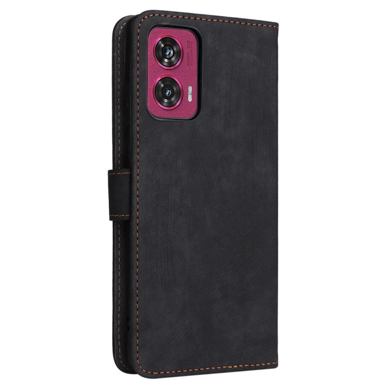 Housse Motorola Edge 50 Fusion Style Daim Blocage RFID