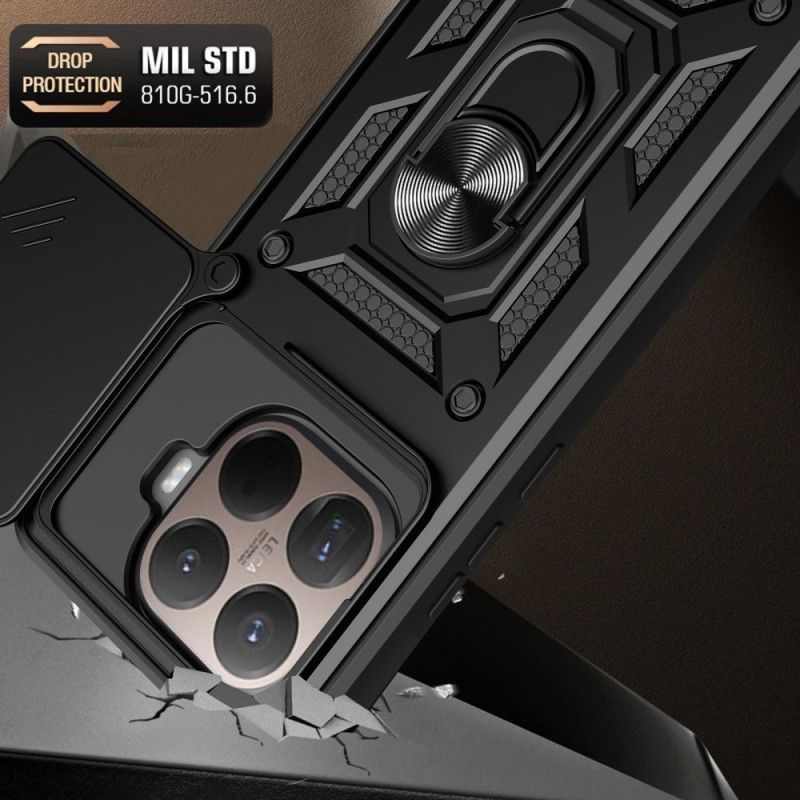 Coque Xiaomi 15T Pro Couvercle Coulissant pour Caméra et Support