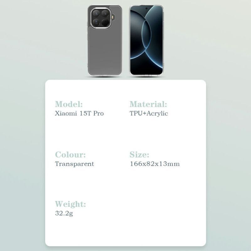 Coque Xiaomi 15T Pro Transparente Série TOC