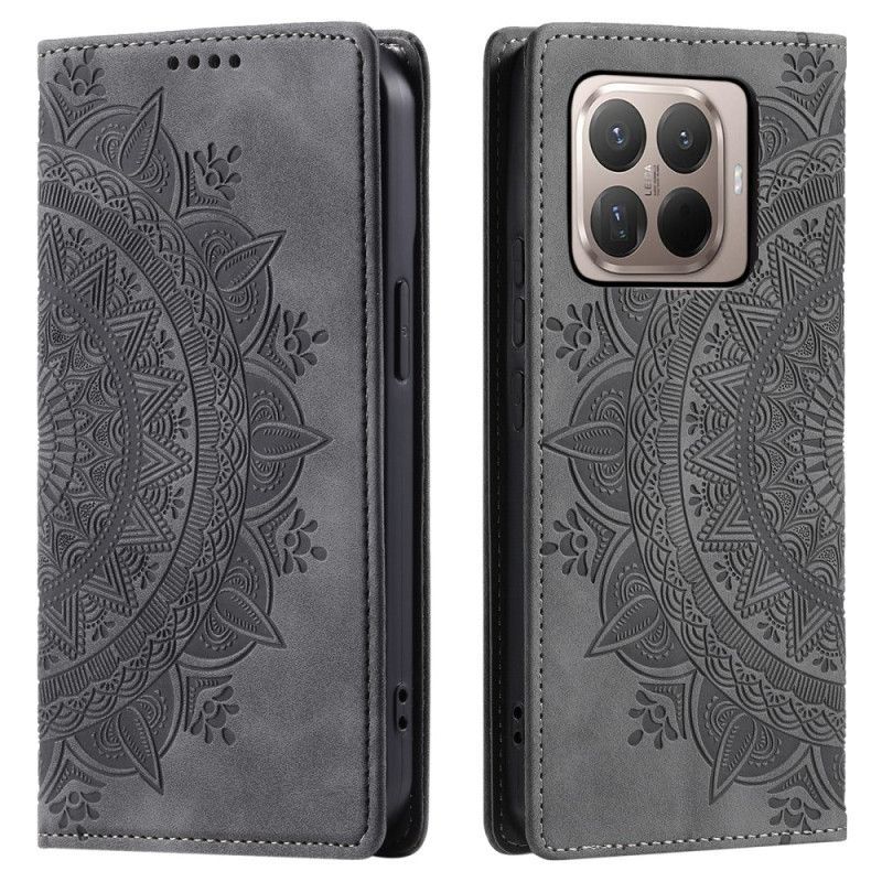 Flip Cover Xiaomi 15T Pro Effet Daim Mandala