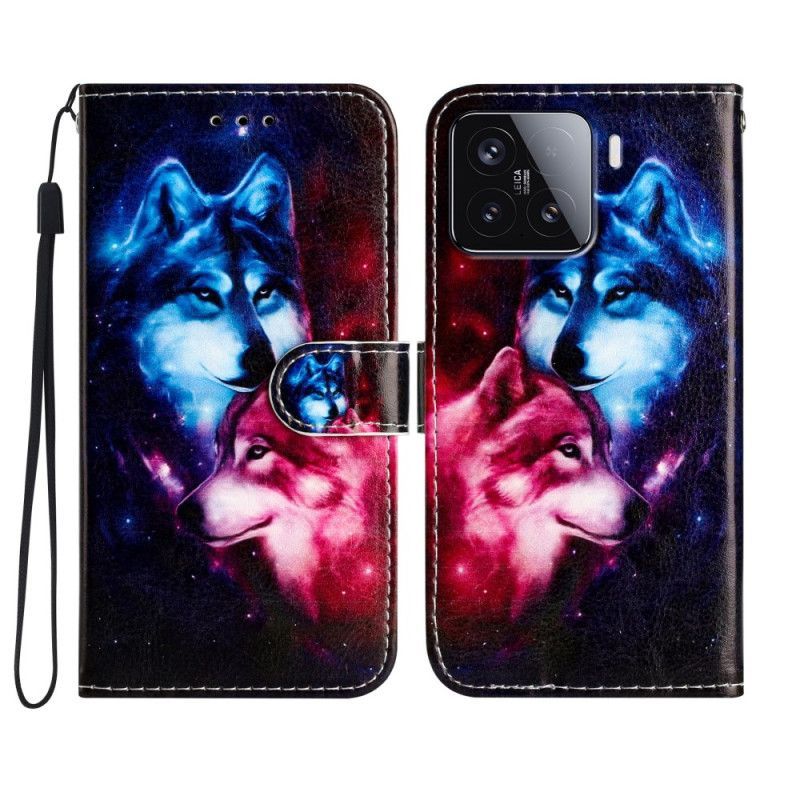 Housse Xiaomi 15T Pro avec Deux Loups