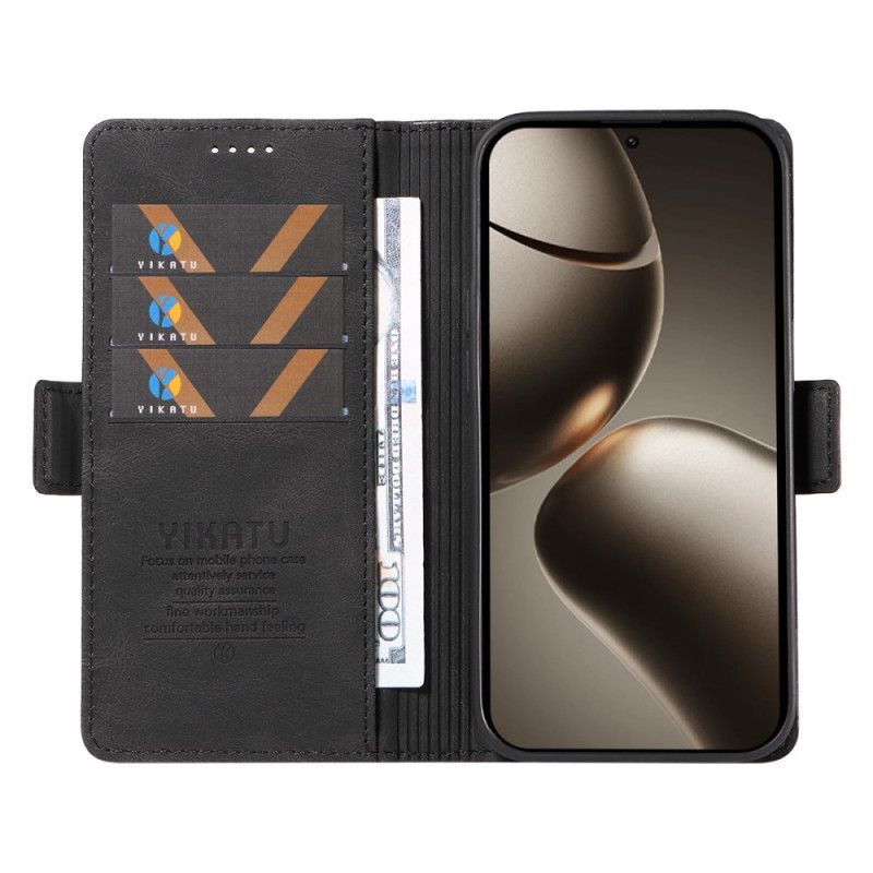 Housse Xiaomi 15T Pro Effet Cuir YIKATU