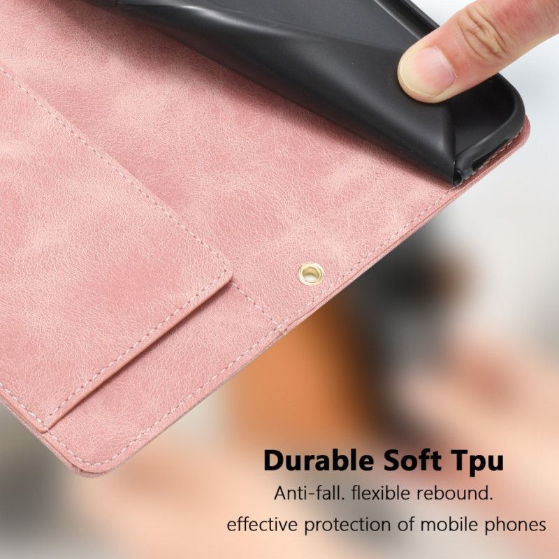 Housse Xiaomi 15T Pro Effet Daim Empreinte Florale