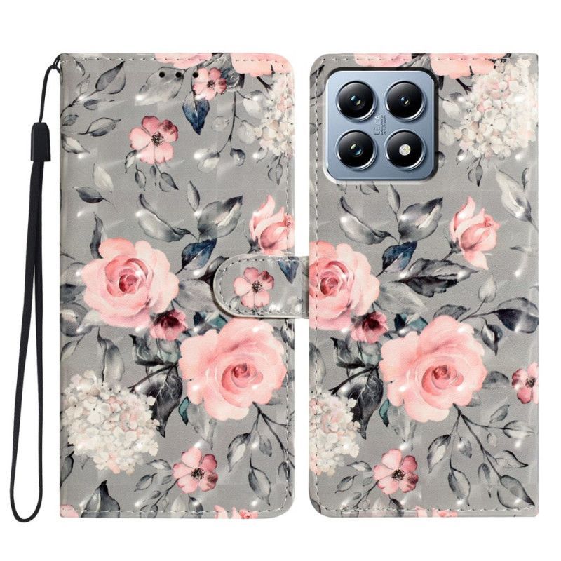 Housse Xiaomi 15T Pro Fleurs Roses