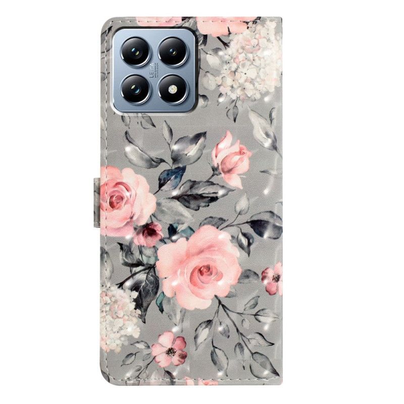 Housse Xiaomi 15T Pro Fleurs Roses