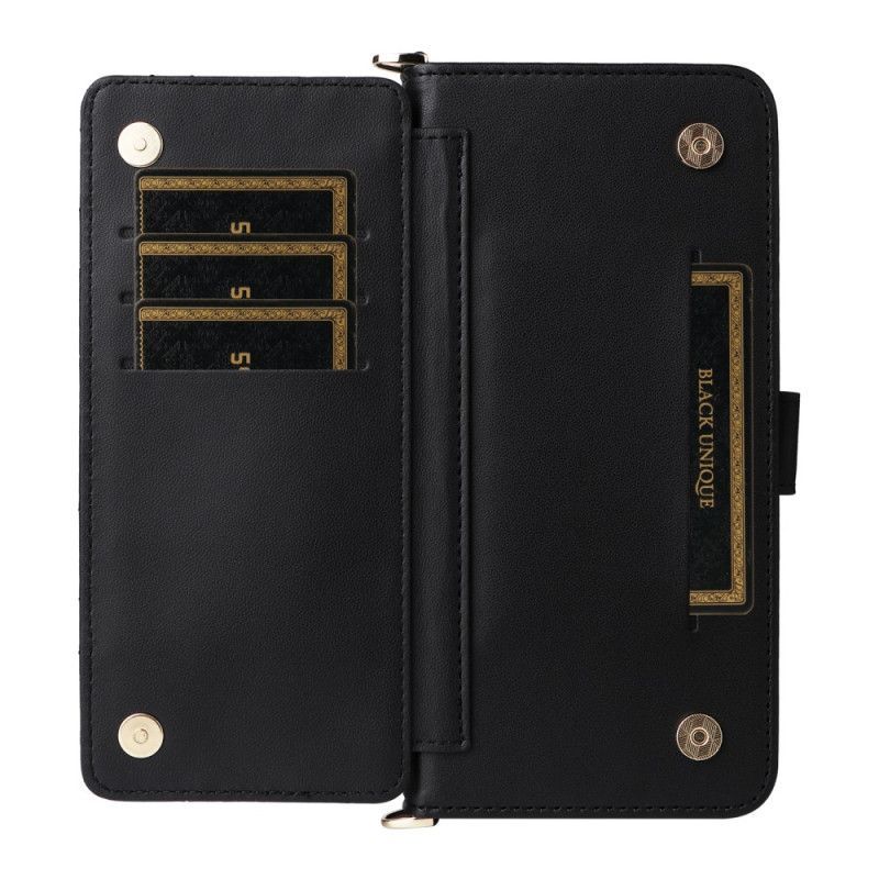 Housse Xiaomi 15T Pro Matelassée avec Lanière et Dragonne