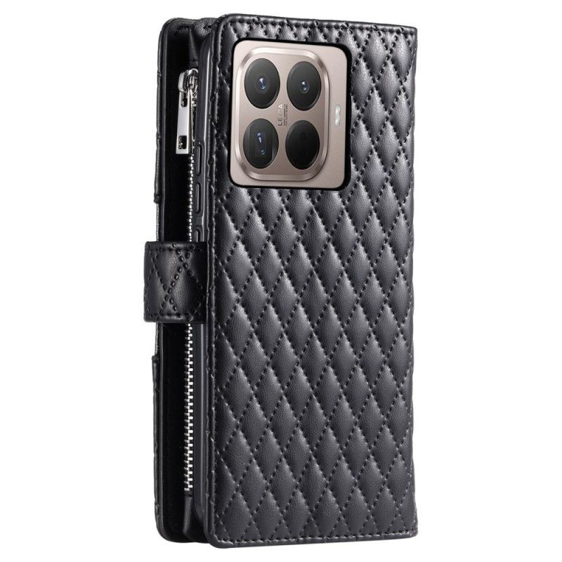 Housse Xiaomi 15T Pro Matelassée avec Poche Zippée