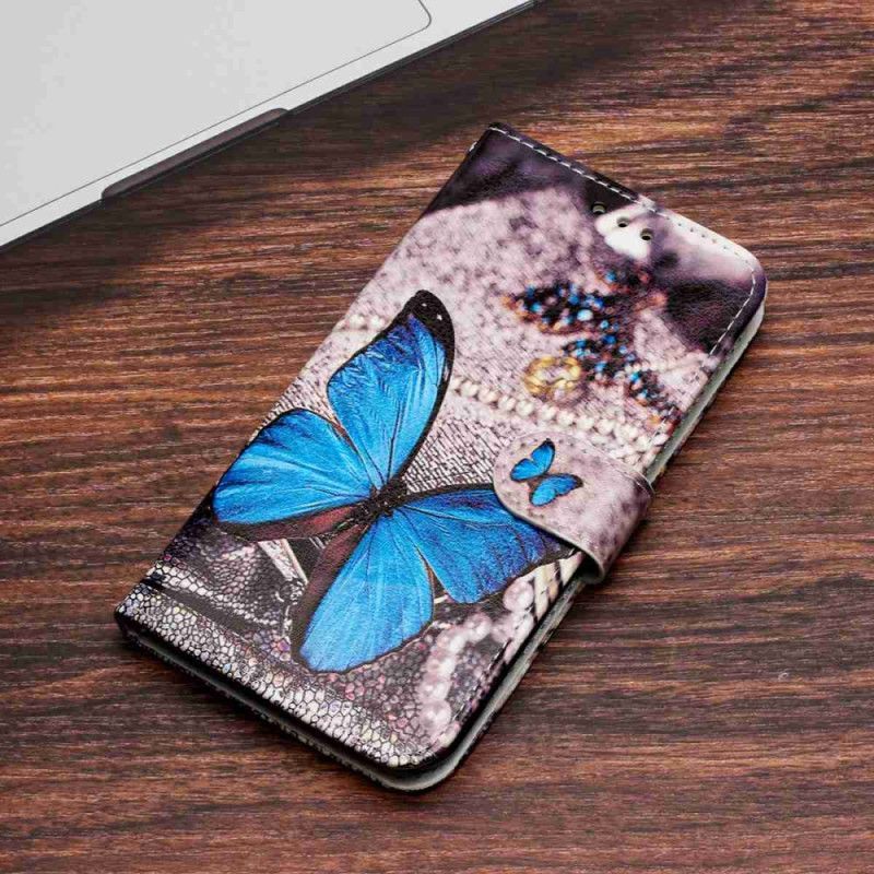 Housse Xiaomi 15T Pro Papillon Bleu