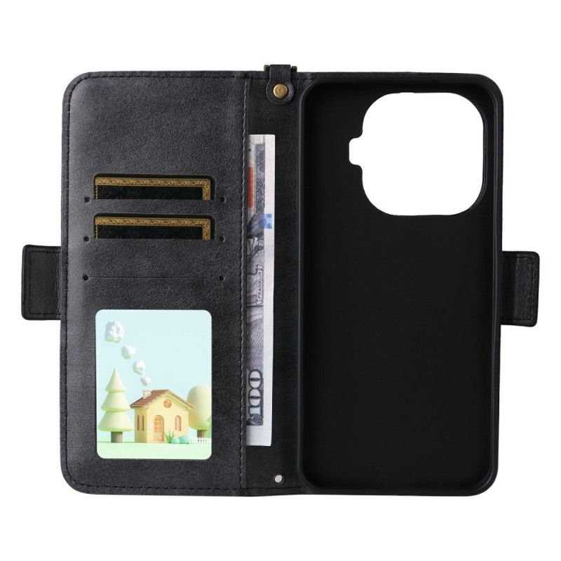 Housse Xiaomi 15T Pro Portefeuille avec Bandoulière