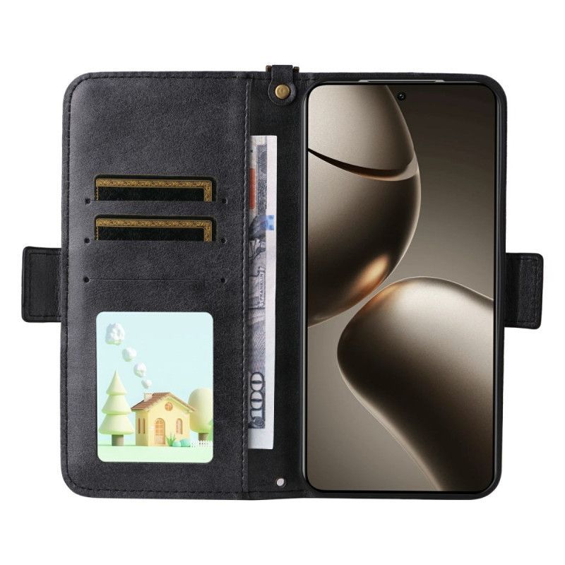 Housse Xiaomi 15T Pro Portefeuille avec Bandoulière