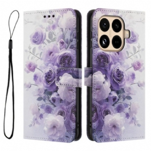 Housse Xiaomi 15T Pro Roses Violettes