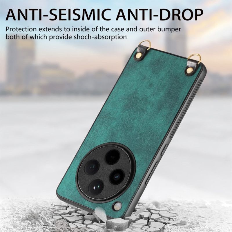 Coque à Cordon Oppo Find X8 Pro Simili Cuir