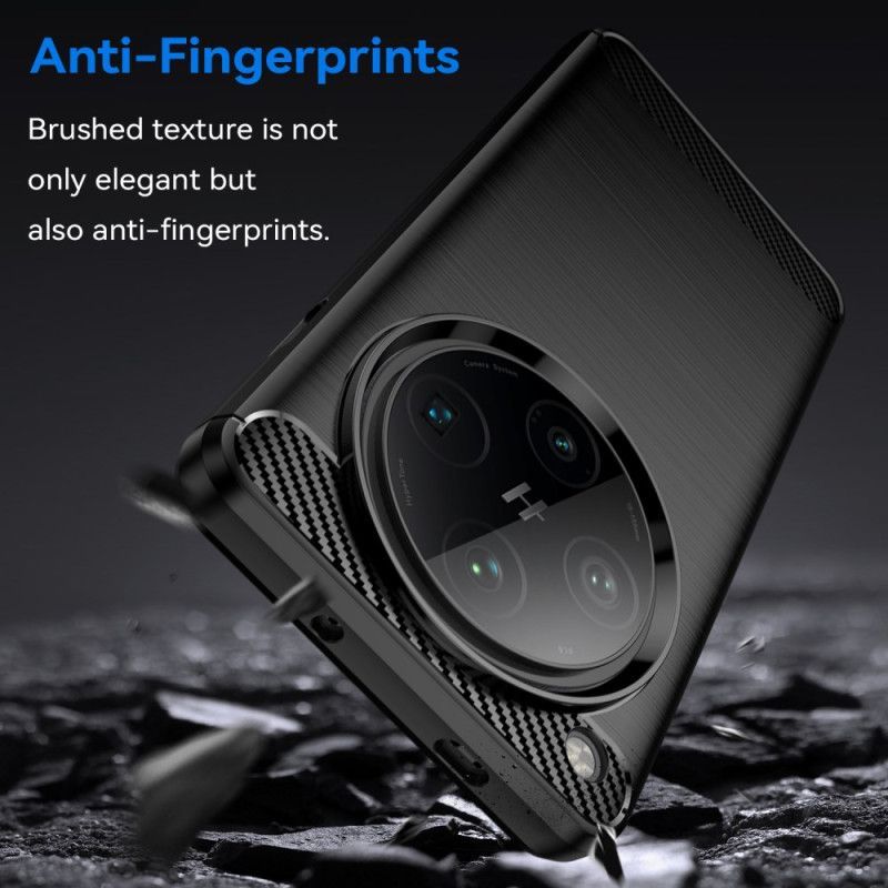 Coque Oppo Find X8 Pro Fibre Carbone Brossée