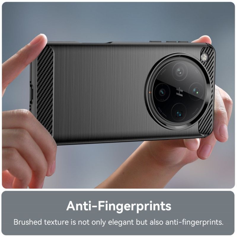 Coque Oppo Find X8 Pro Fibre Carbone Brossée