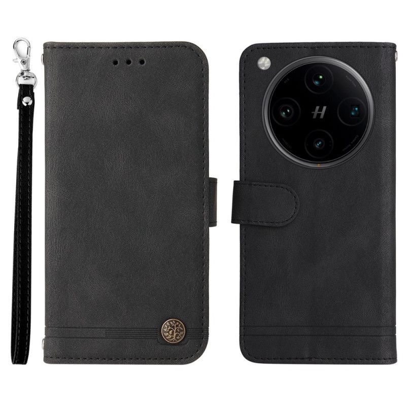 Housse Oppo Find X8 Pro Classique Vintage à Lanière