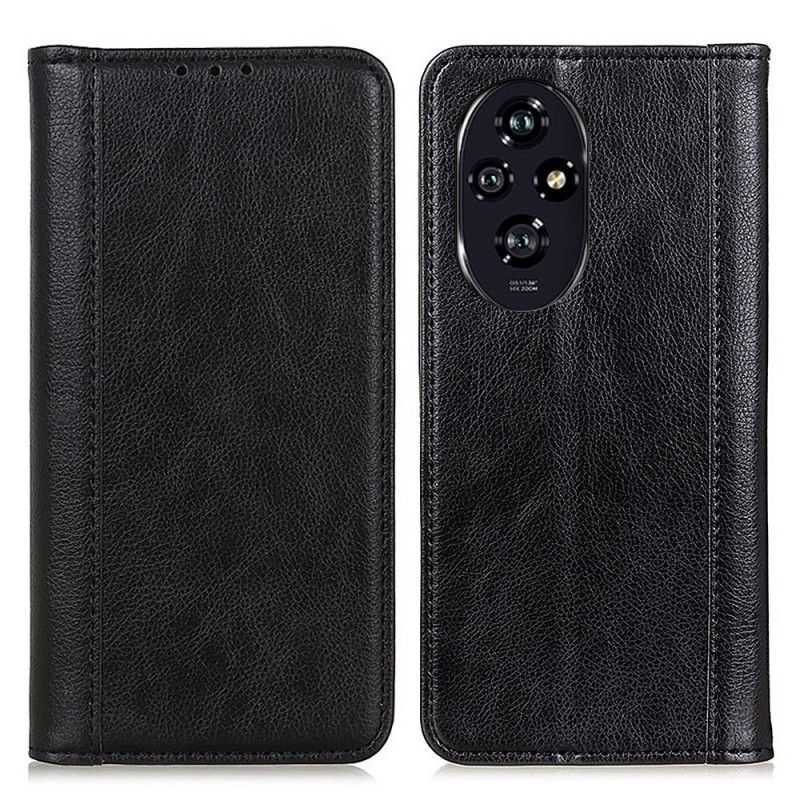 Flip Cover Honor 200 Cuir Fendu