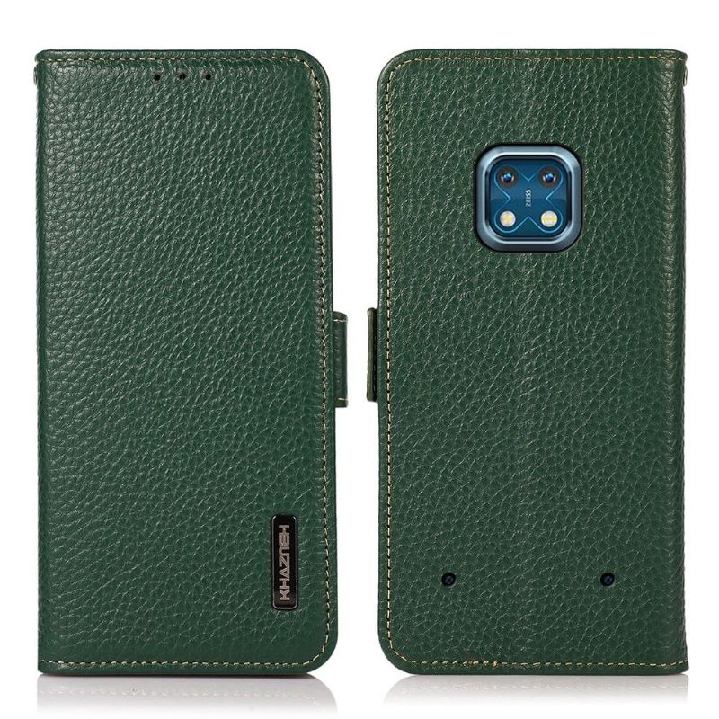 Housse Nokia XR20 Cuir Brillant Grainé KHAZNEH