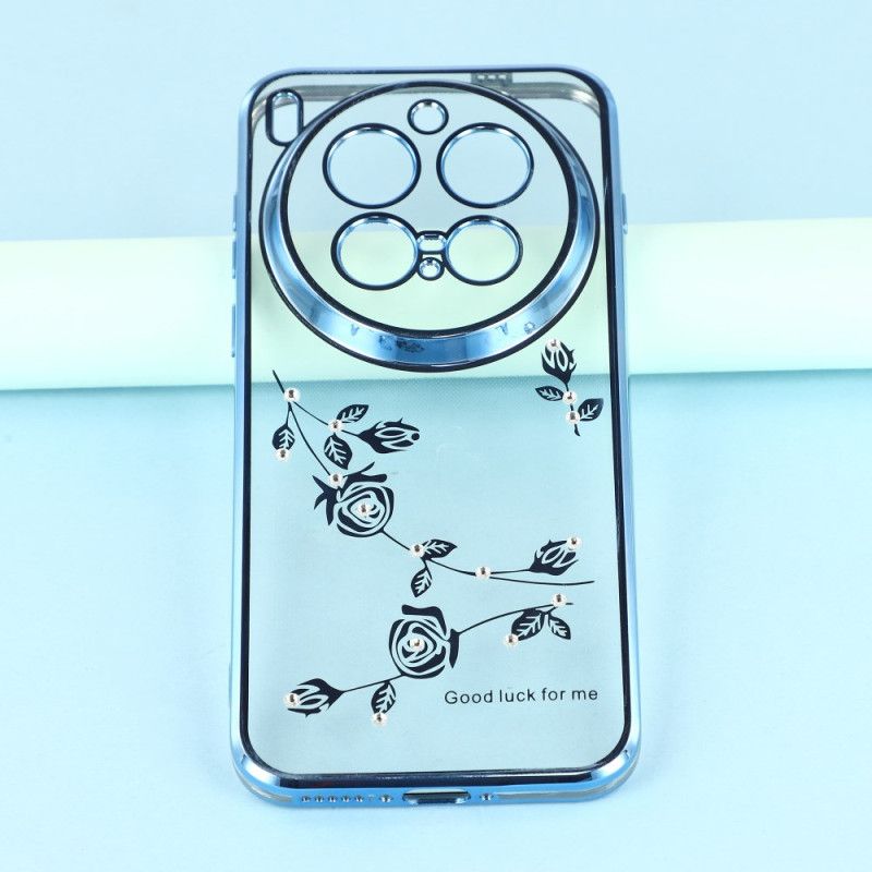 Coque Vivo X300 Pro Strass et Fleurs Éternelles