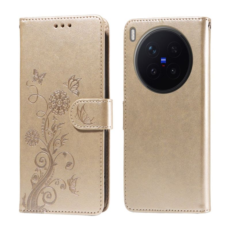 Housse Vivo X300 Pro Motif Papillon Floral
