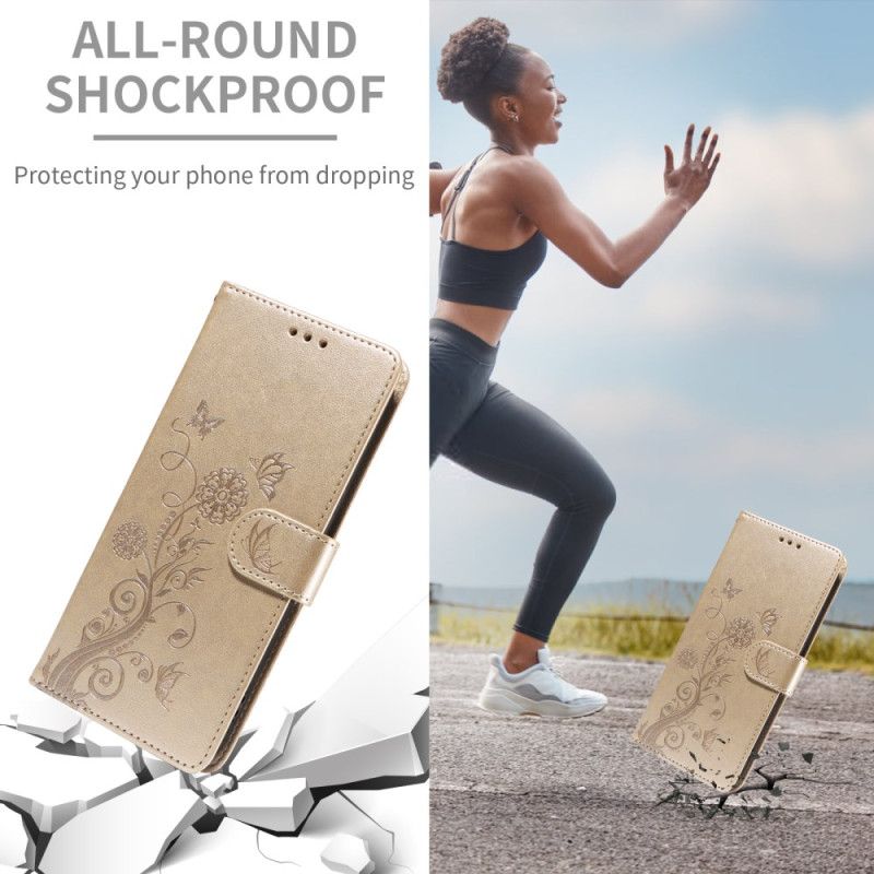 Housse Vivo X300 Pro Motif Papillon Floral