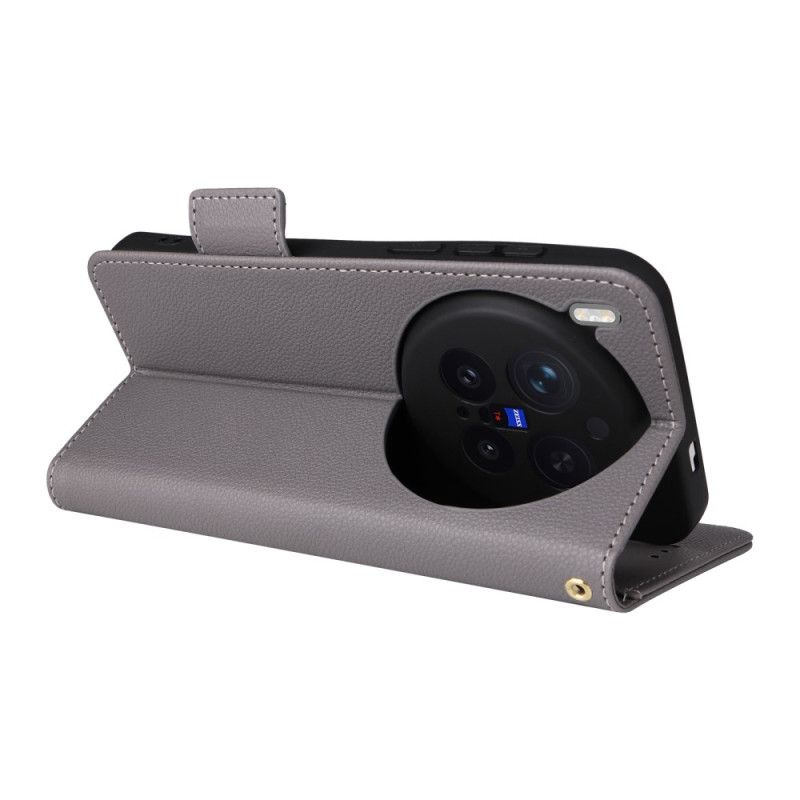 Housse Vivo X300 Pro Simili Cuir à Lanière