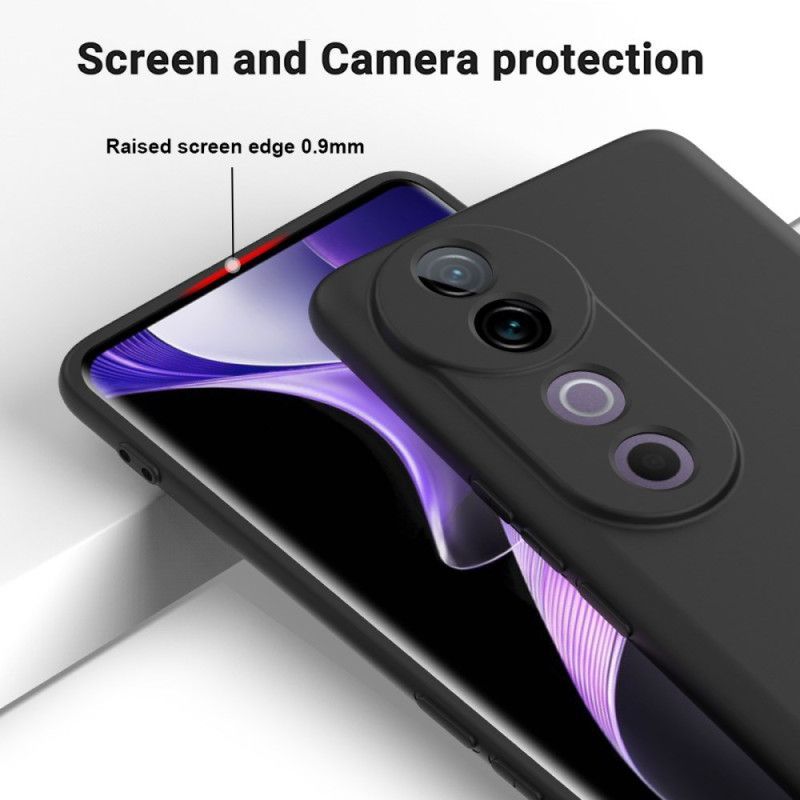 Coque Vivo V40 5G Silicone Liquide à Lanière