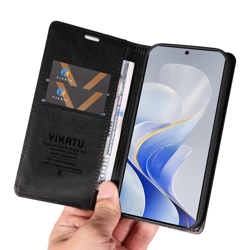 Flip Cover Vivo V40 5G Effet Vintage YIKATU