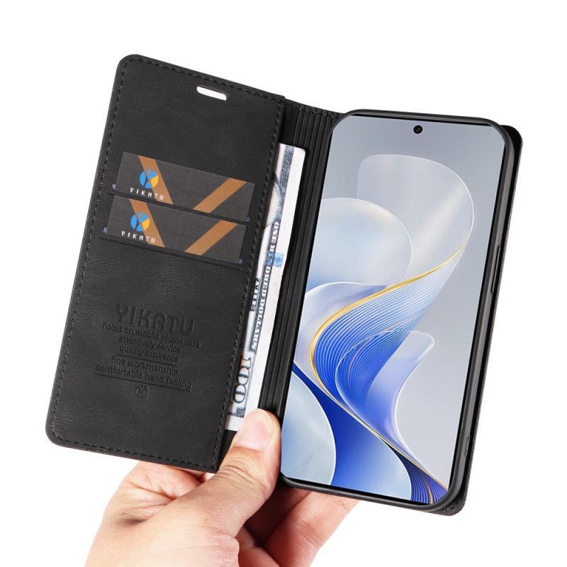 Flip Cover Vivo V40 5G Toucher Soyeux YIKATU
