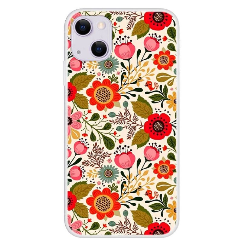 Coque iPhone 13 Fleurs Colorées