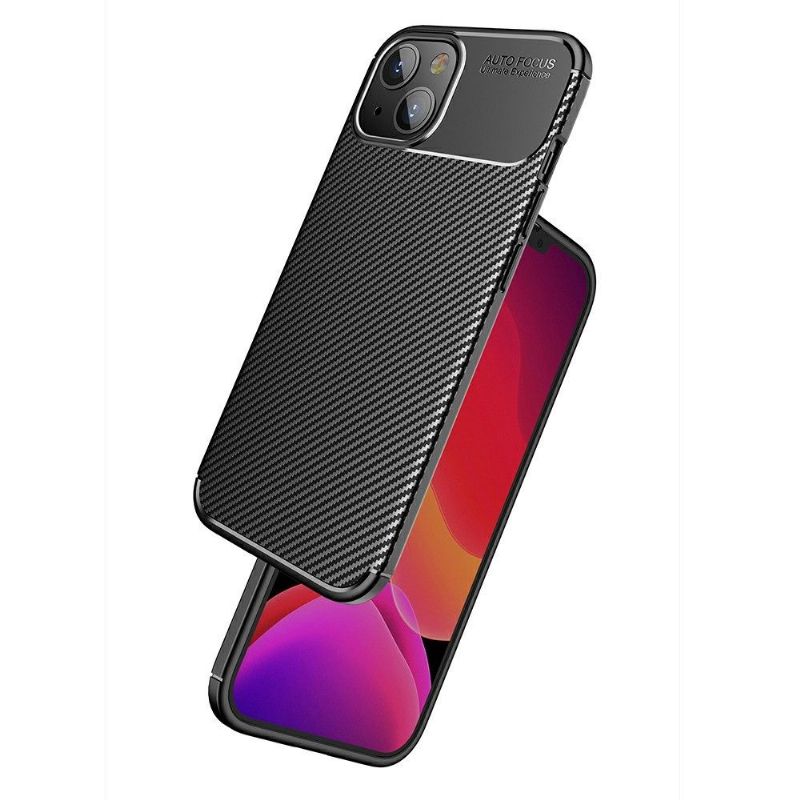 Coque iPhone 13 style fibre de carbone