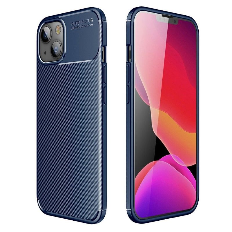 Coque iPhone 13 style fibre de carbone