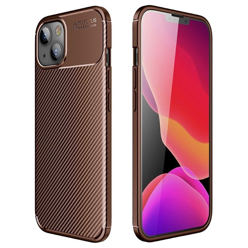 Coque iPhone 13 style fibre de carbone