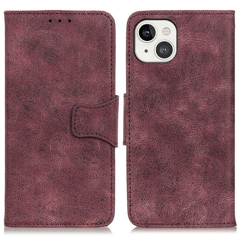 Étui iPhone 13 Edouard simili cuir vintage