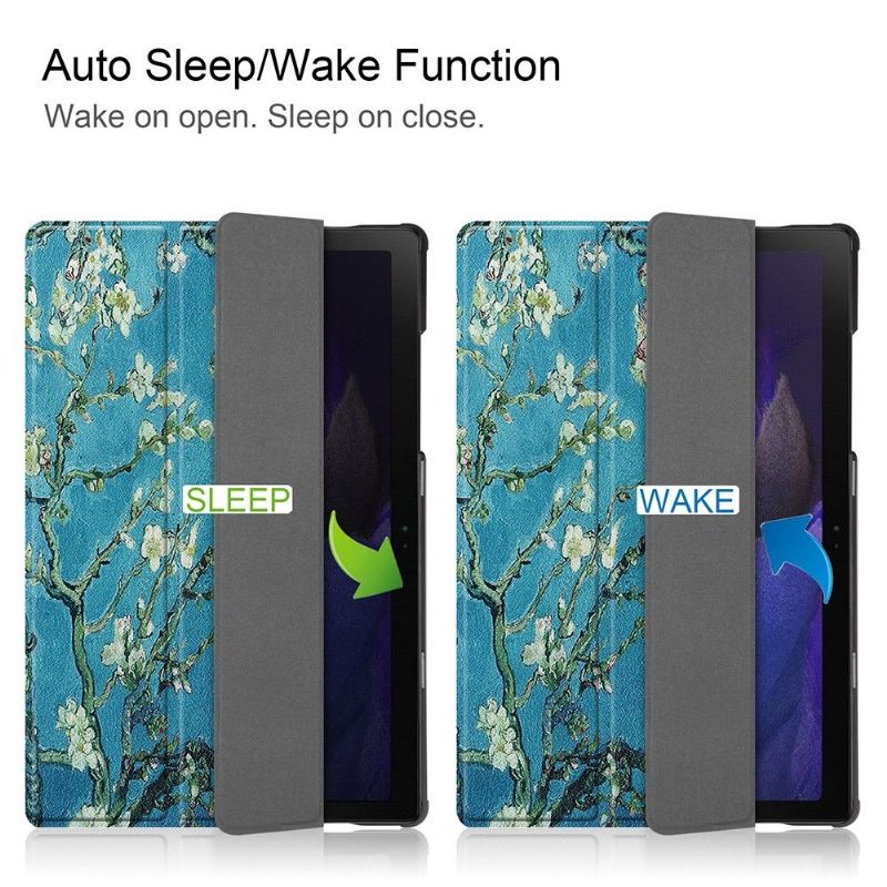 Coque Samsung Galaxy Tab A8 (2021) avec rabat intelligent Amandier en fleurs