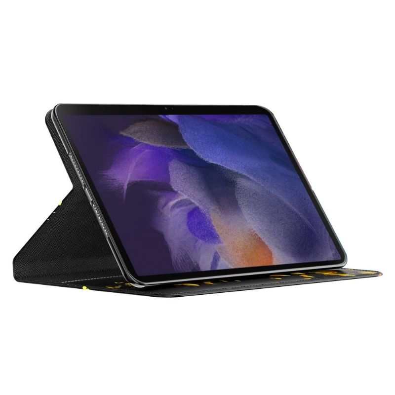 Housse Samsung Galaxy Tab A8 (2021) Papillons Dorés