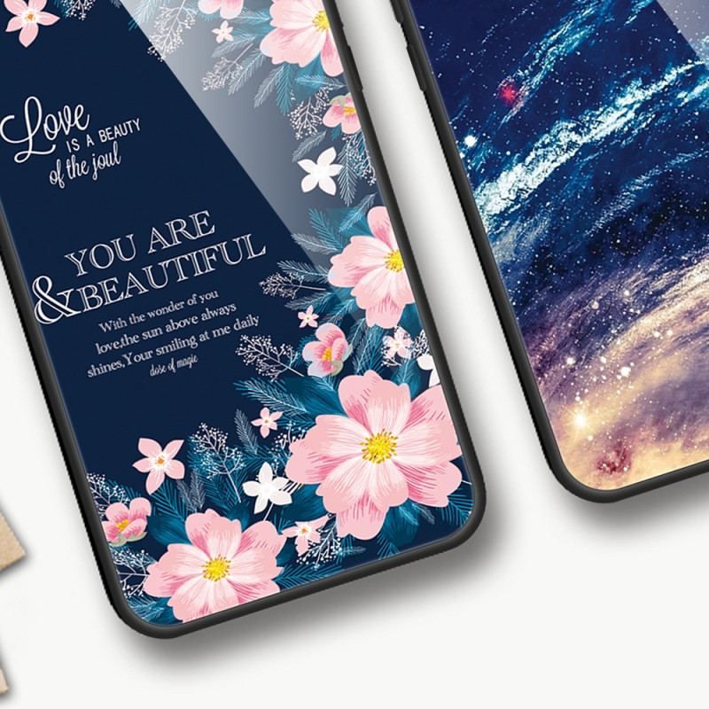 Coque iPhone 15 Plus Love Pink Flowers