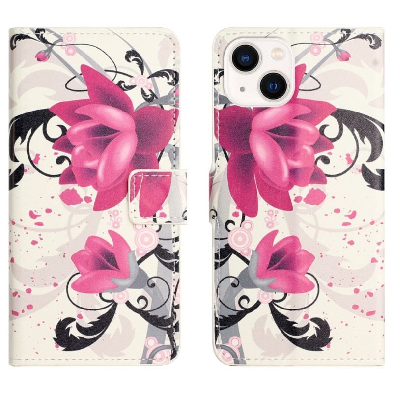Housse iPhone 15 Plus Tropical Flowers