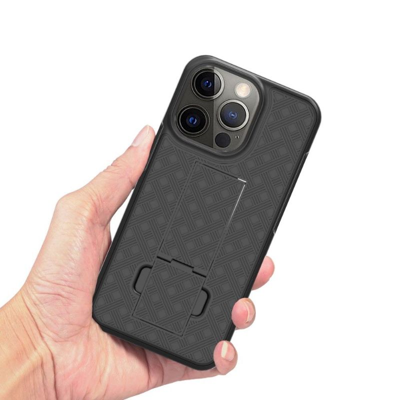 Coque iPhone 13 Pro Max intégrale avec clip ceinture