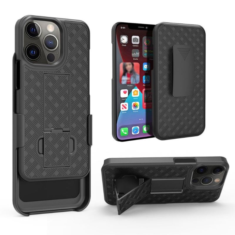Coque iPhone 13 Pro Max intégrale avec clip ceinture