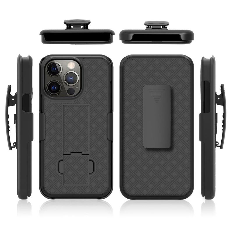 Coque iPhone 13 Pro Max intégrale avec clip ceinture