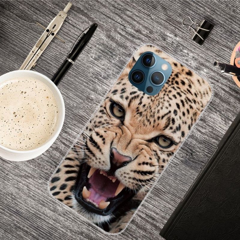 Coque iPhone 13 Pro Max Leopard Rugissant