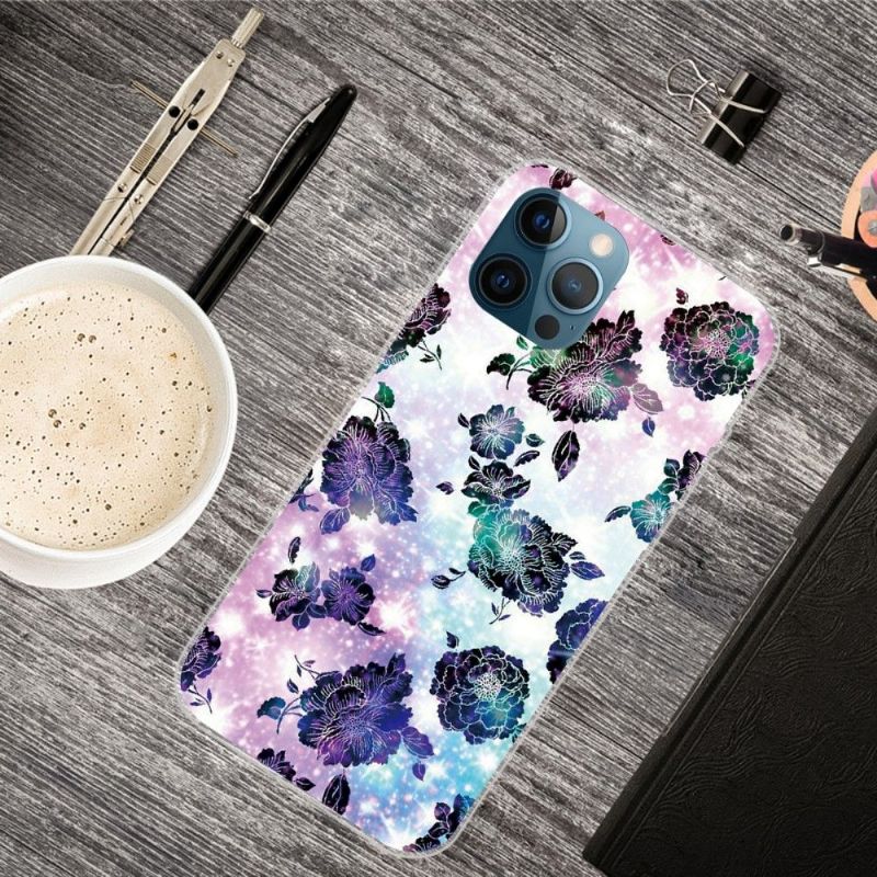 Coque iPhone 13 Pro Max Purple Flowers