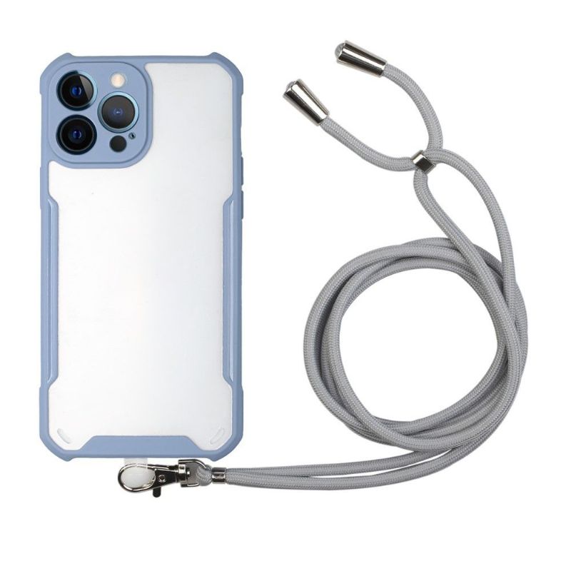 Coque iPhone 13 Pro Max SANA transparent à cordon