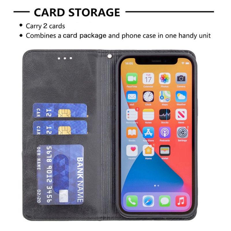 Housse iPhone 13 Pro Max Célinia Style Cuir Porte Cartes