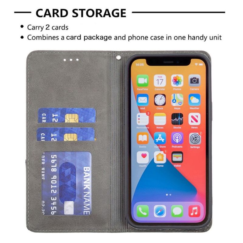 Housse iPhone 13 Pro Max Célinia Style Cuir Porte Cartes