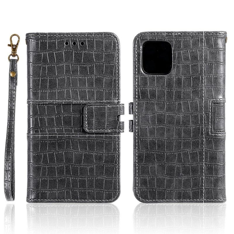 Housse iPhone 13 Pro Max Style Cuir Effet Croco
