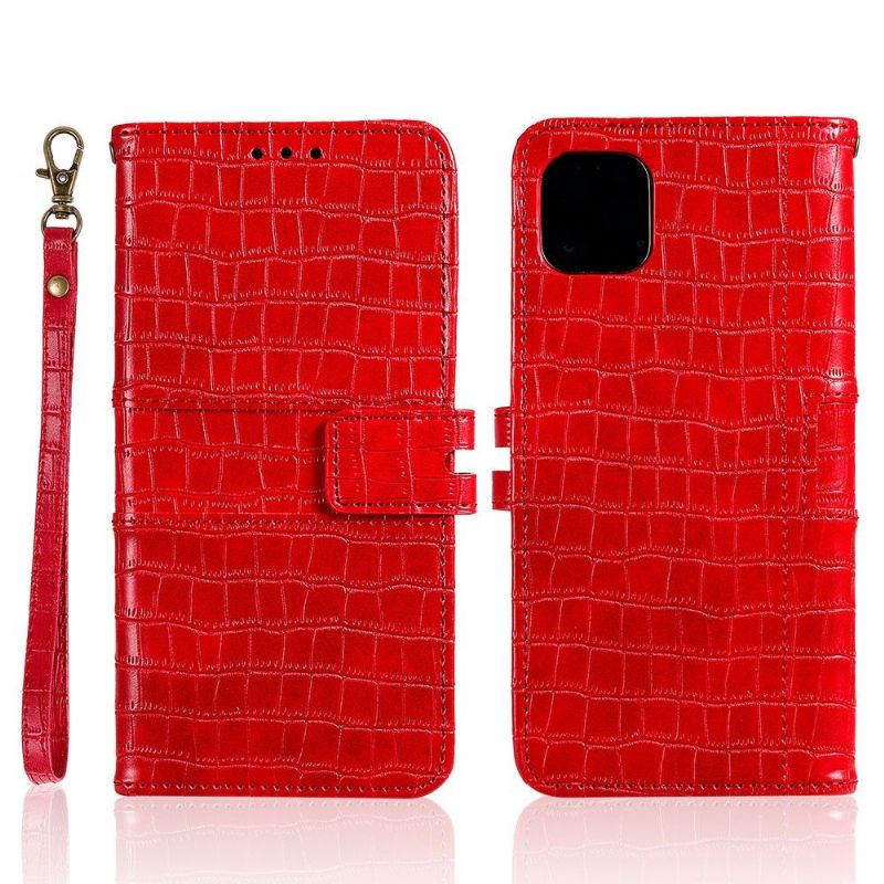 Housse iPhone 13 Pro Max Style Cuir Effet Croco