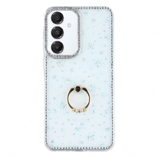 Coque Samsung Galaxy S26 Plus 5G Anneau-Support et Strass