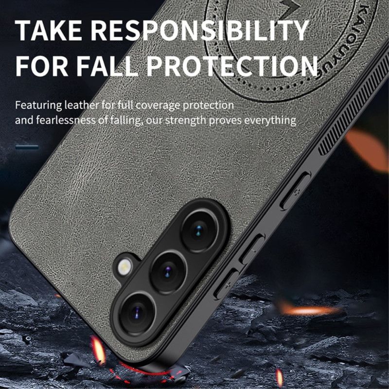 Coque Samsung Galaxy S26 Plus Magnétique Effet Cuir