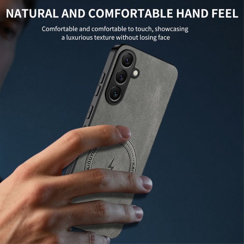 Coque Samsung Galaxy S26 Plus Magnétique Effet Cuir